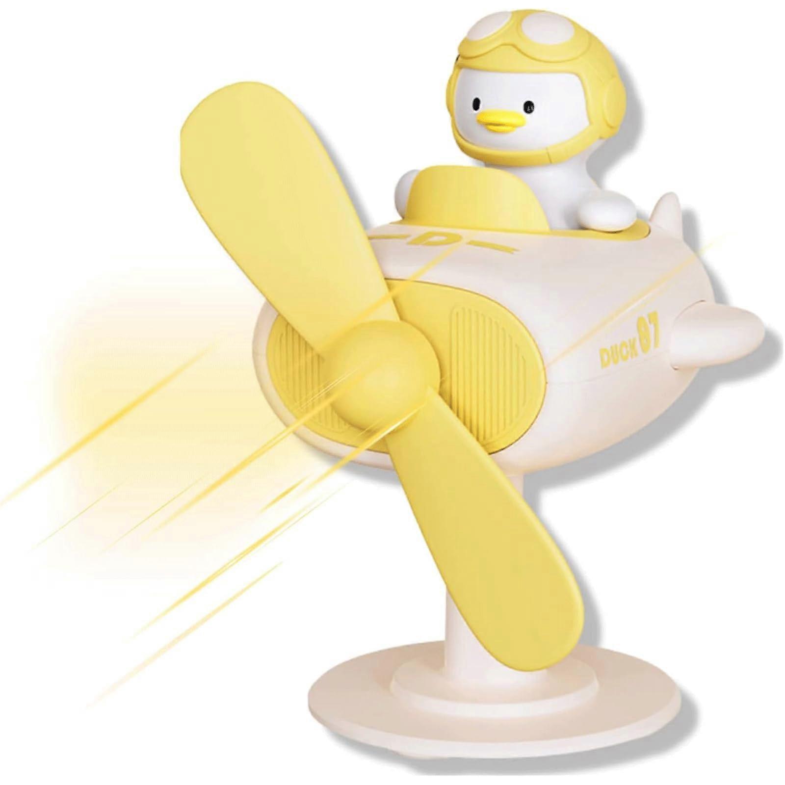 Fan Cute Duck Design Mini Fan, 360° Adjustment Angle Personal Fan, USB Charging Handheld Fan, Desk Fan for Bedroom Office Useful