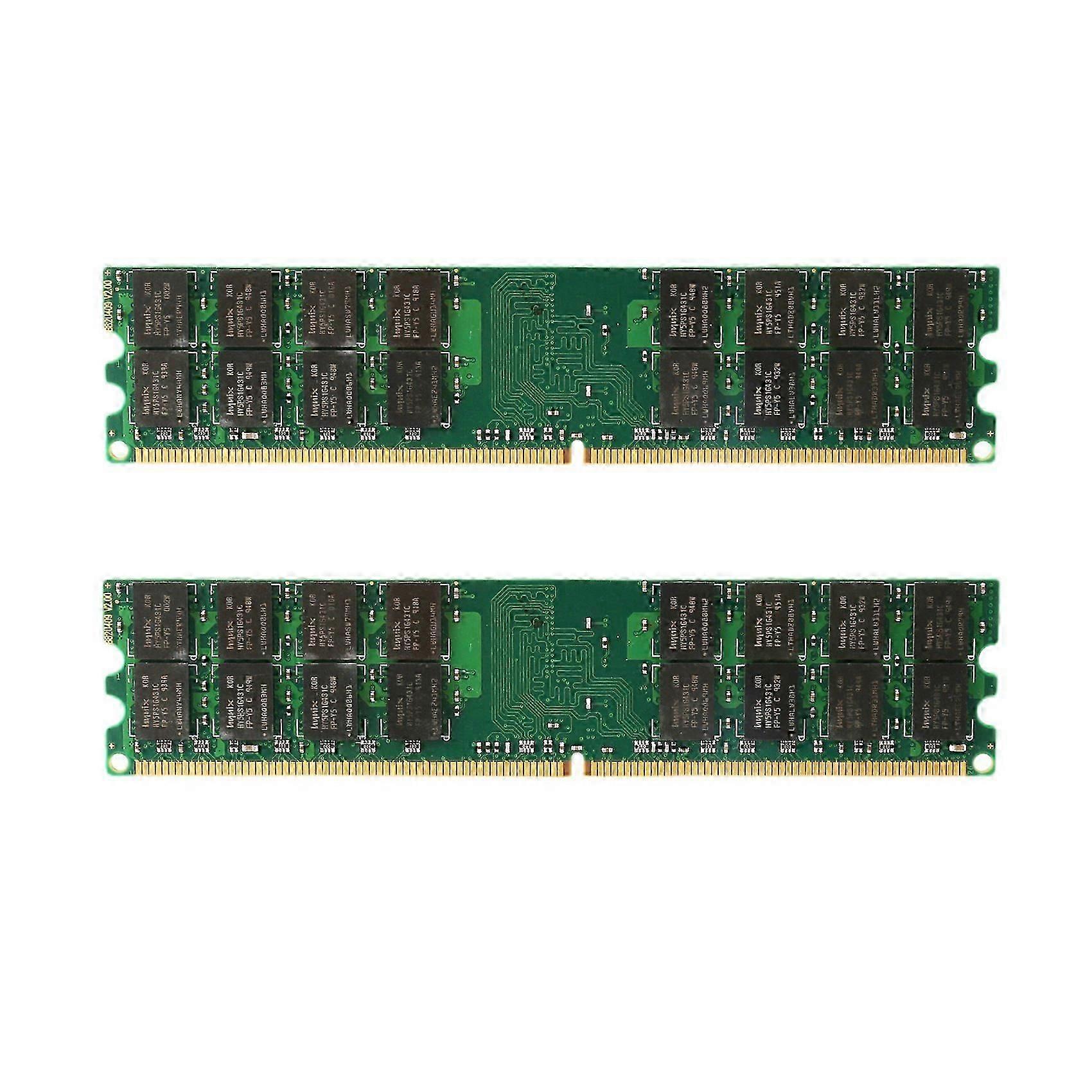 2X 4GB DDR2 Ram Memory 800Mhz 1.8V 240Pin PC2 6400 Support Dual Channel DIMM 240 Pins Only suitable for AMD