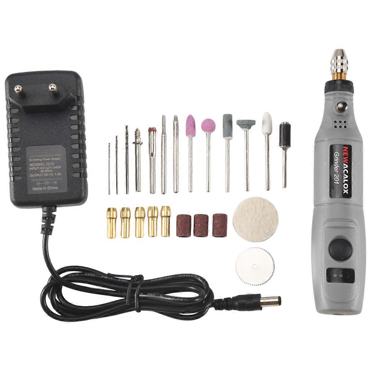 EU Plug,220V Mini Electric Drill Power Tools Multifunctional Grinder Grinding Accessories Set Speed 