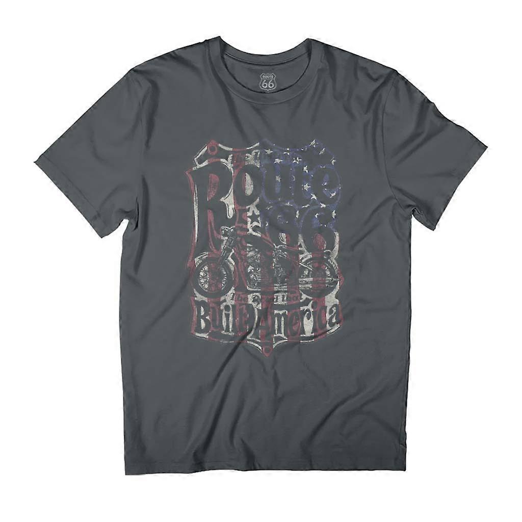 Route 66 70's US Flag Men's T-Shirt
