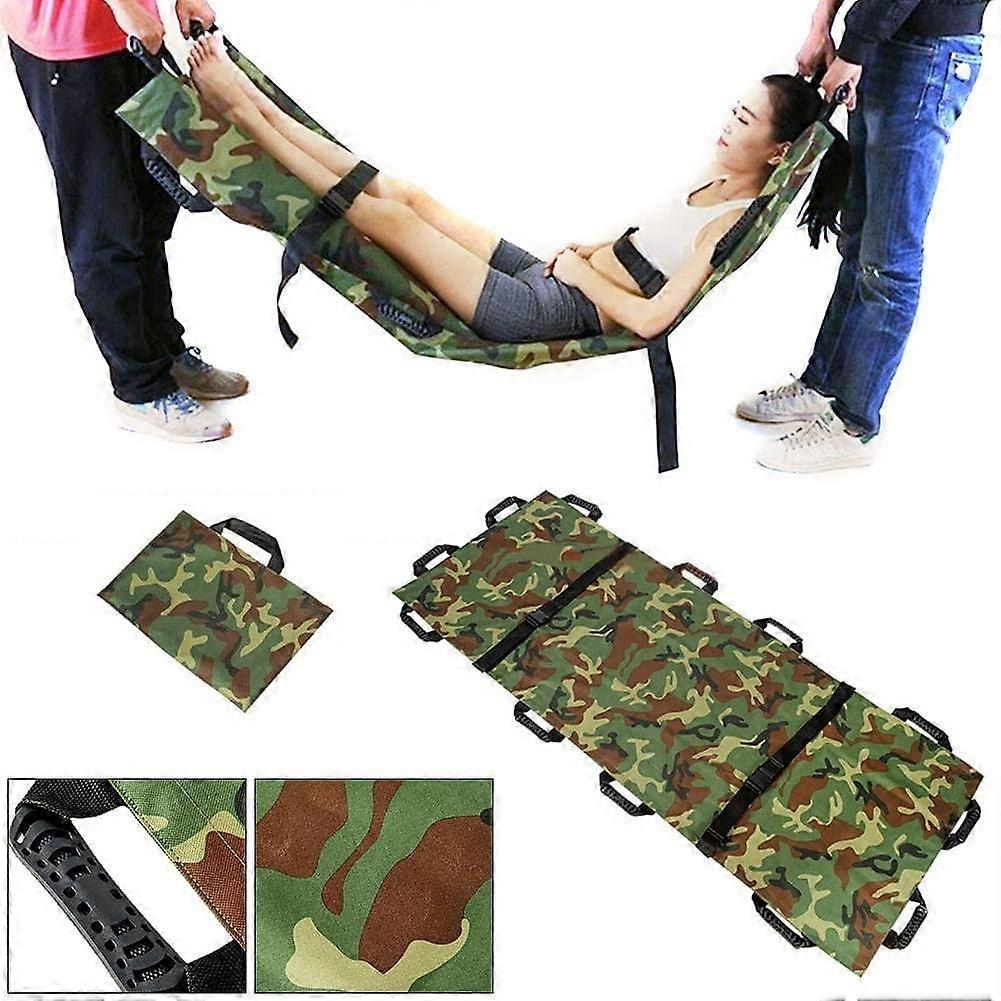 Portable Stretcher for Emergency Rescue, Foldable Patient Mover, Lightweight Aluminum, Compact Design for Easy Transport