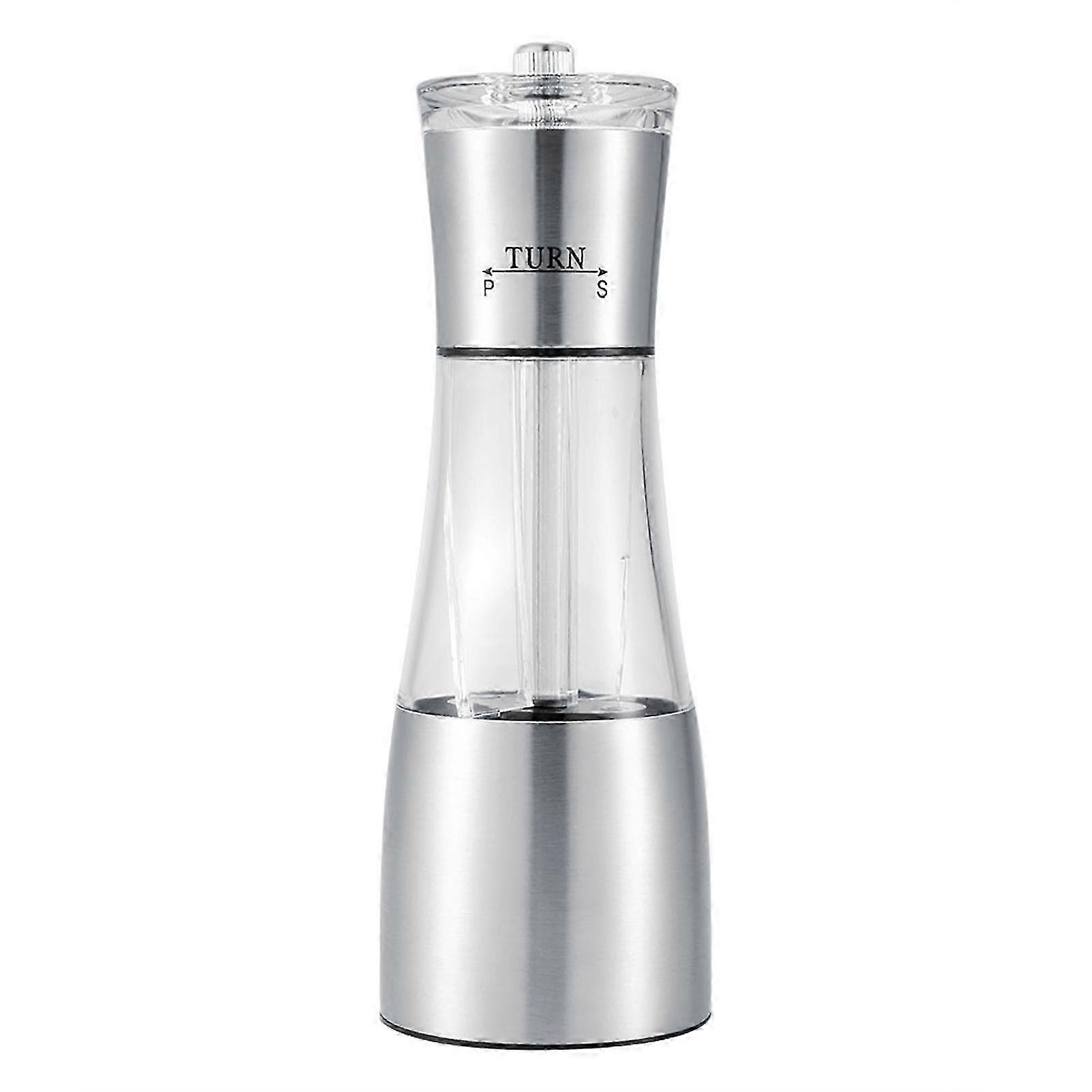 Stainless Steel Dual Salt & Pepper Grinder Set for Kitchen Cooking