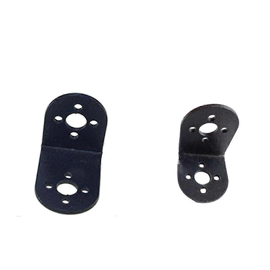 2pcs support de faisceau en forme de L en métal noir pour bras de robot / servo / robot humanoïde