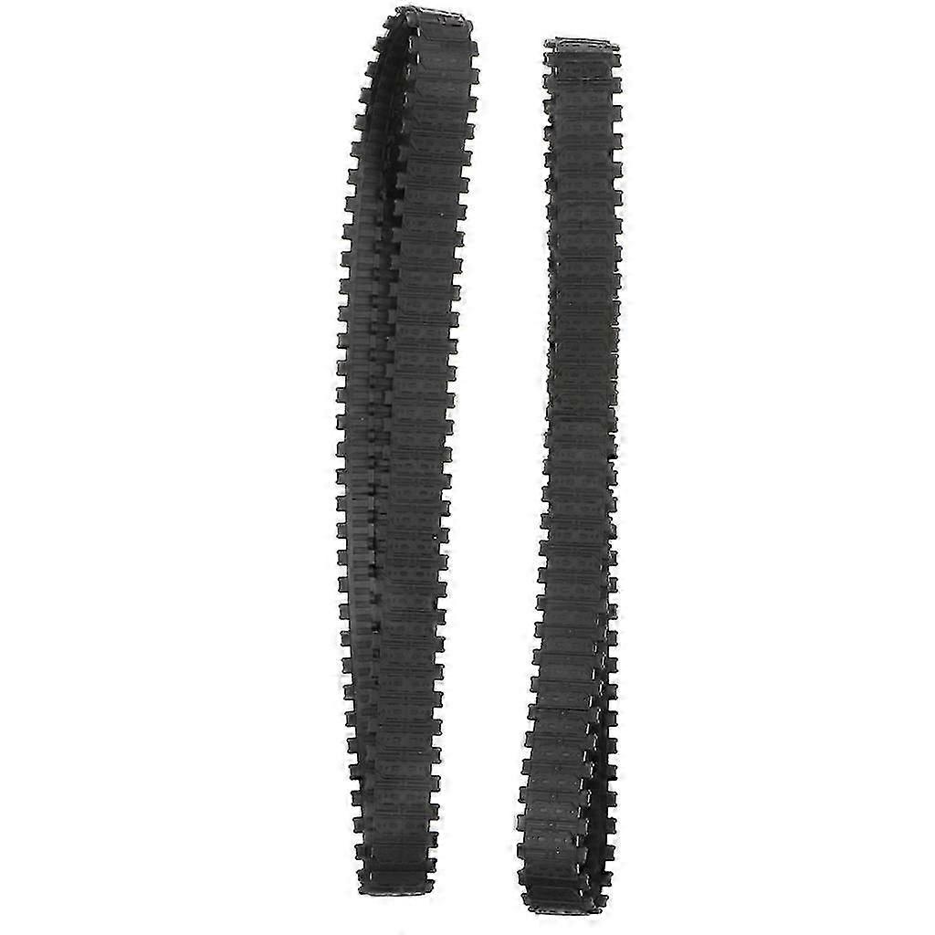 66CM 2pcs Rubber Crawler Track FOR DIY Robot RC Racing Car Accessory Black