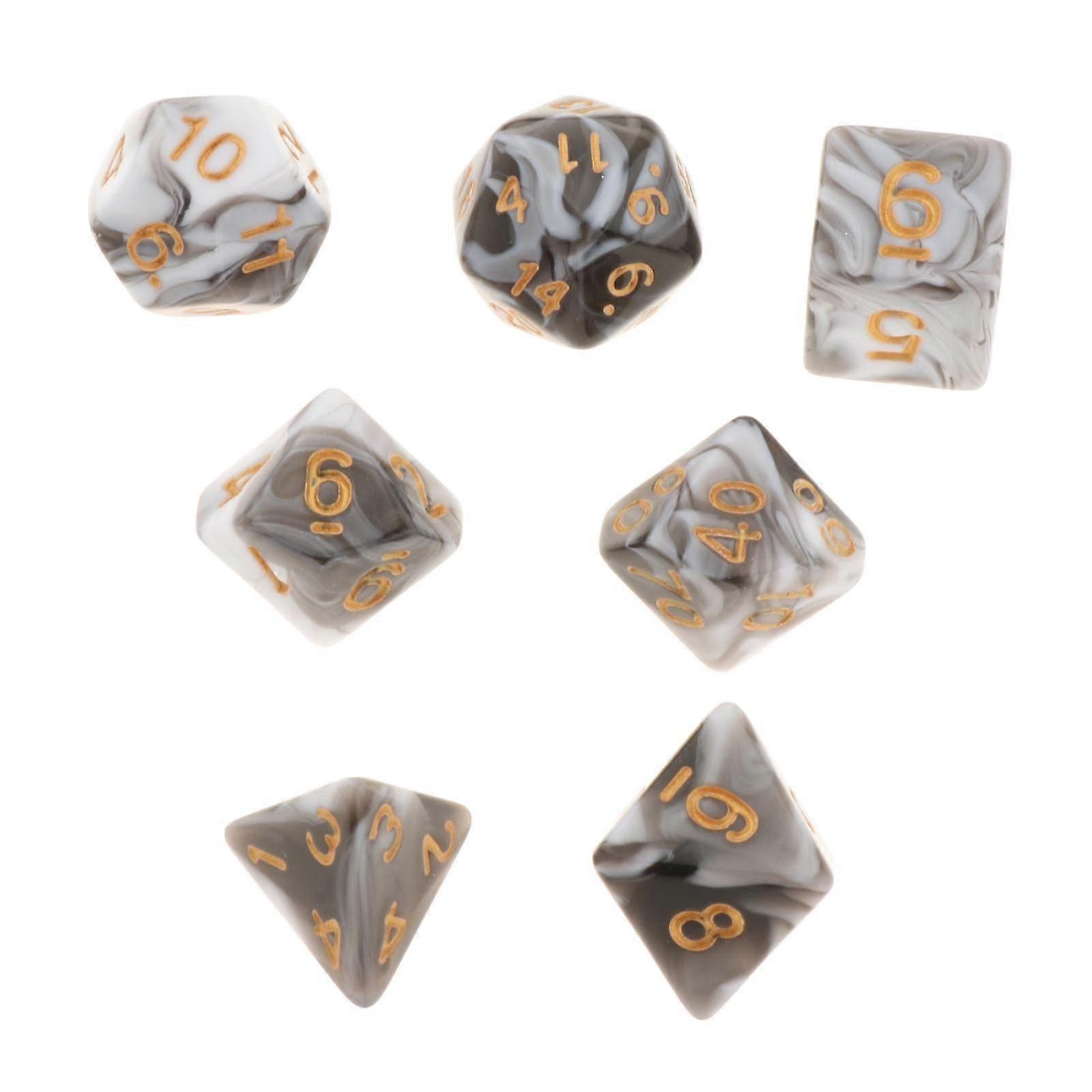 Acrylic Polyhedral Table Games Multi-Sided Party Supply Role Playing for Dnd