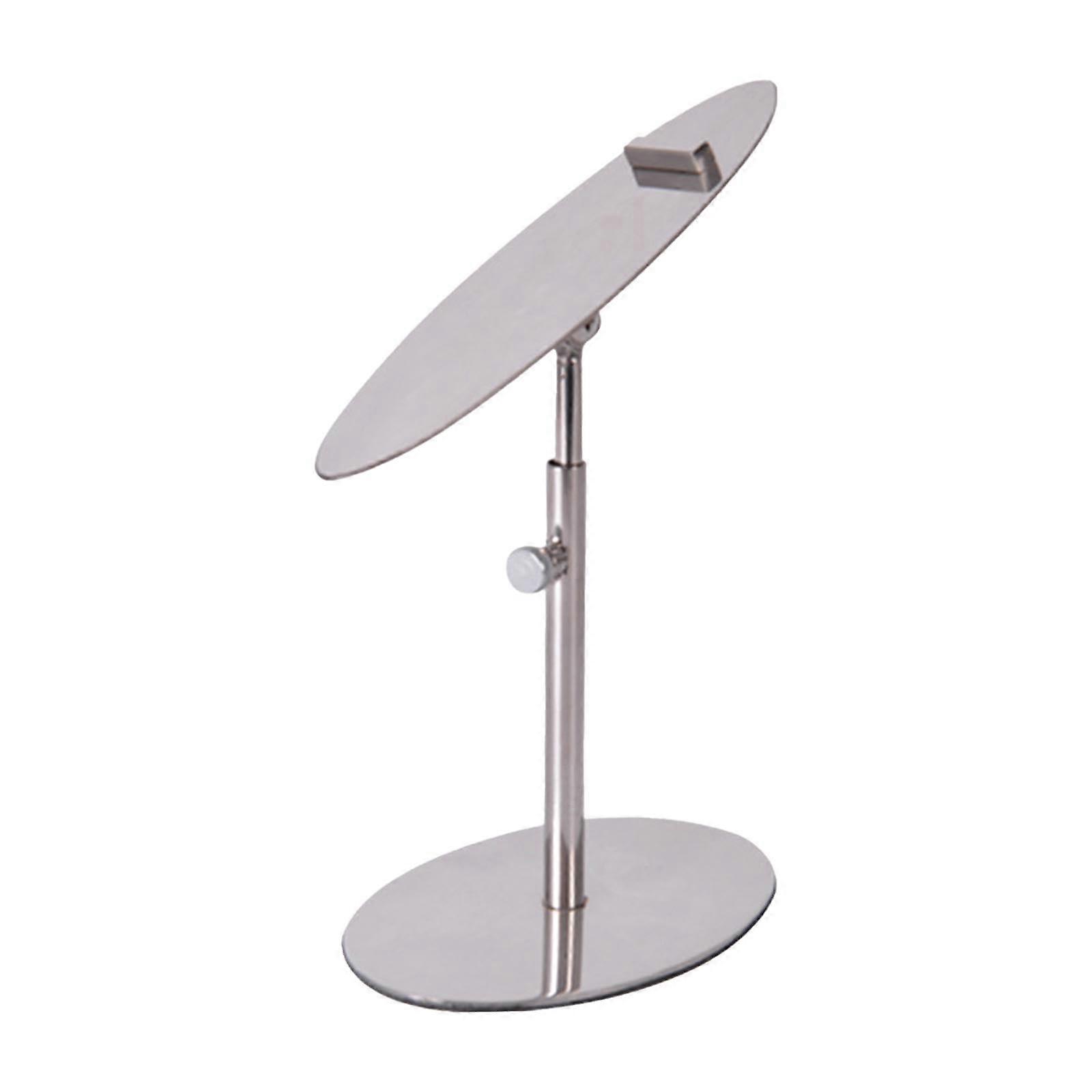 Shoe Rack Storage Rack Store Shoe Rack Non-slip Stable Shoe Display Stand Sandals Store Display, Silver Oval