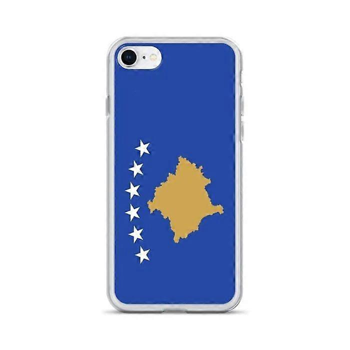 Phone case - PIXELFORMA - iPhone 7 - Kosovo Flag - Transparent plastic - Vertical