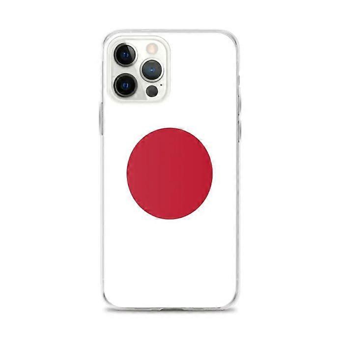 Phone Case - PIXELFORMA - Japan Flag - Compatible with iPhone 12 Pro Max - Flexible - Durable and Shockproof