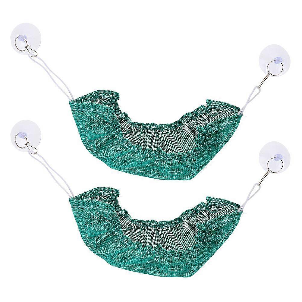 2 Pcs Reptile Pet Hanging Bed Lizards Hammock Swing Toy For Bearded Dragons Chameleon Pet Hammock With Suction Cup Comfortable Reptile Climbing Bed