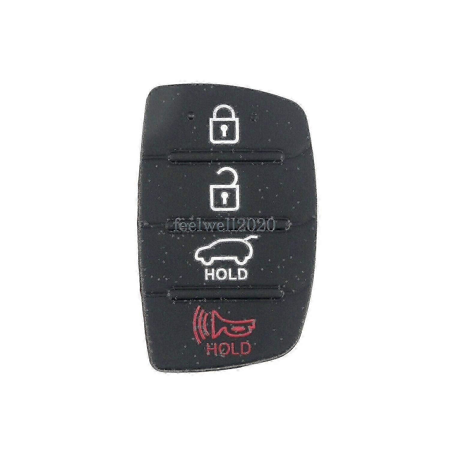 For Hyundai i20 i30 i40 ix35 ix45 Models Replacement 4-Button Key Fob Rubber Pad