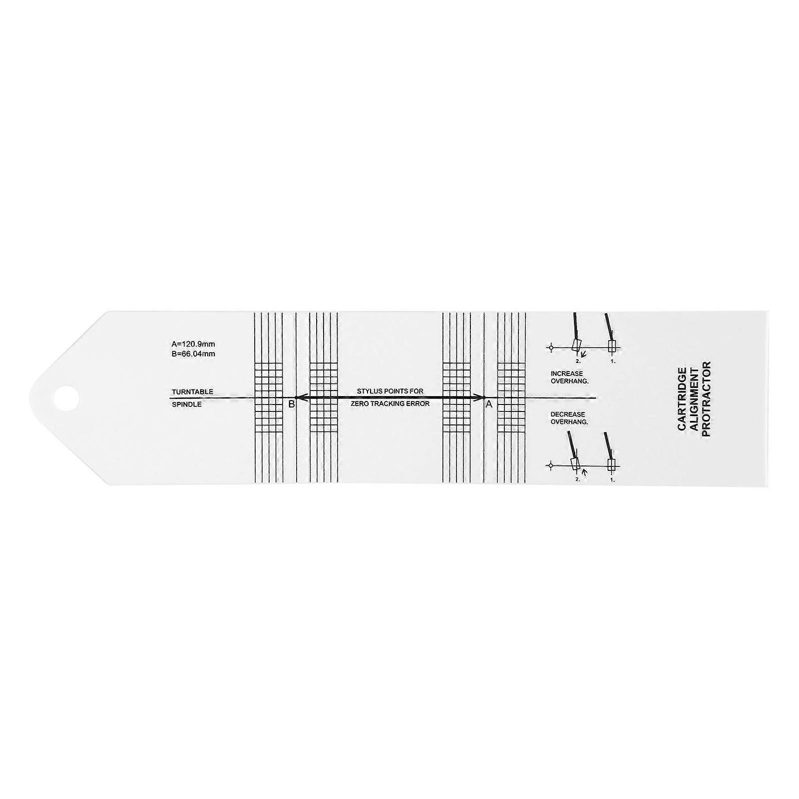 Precisions LPs Vinyls Record Player Cartridge Alignment Protractors Tool for Enhances Sound