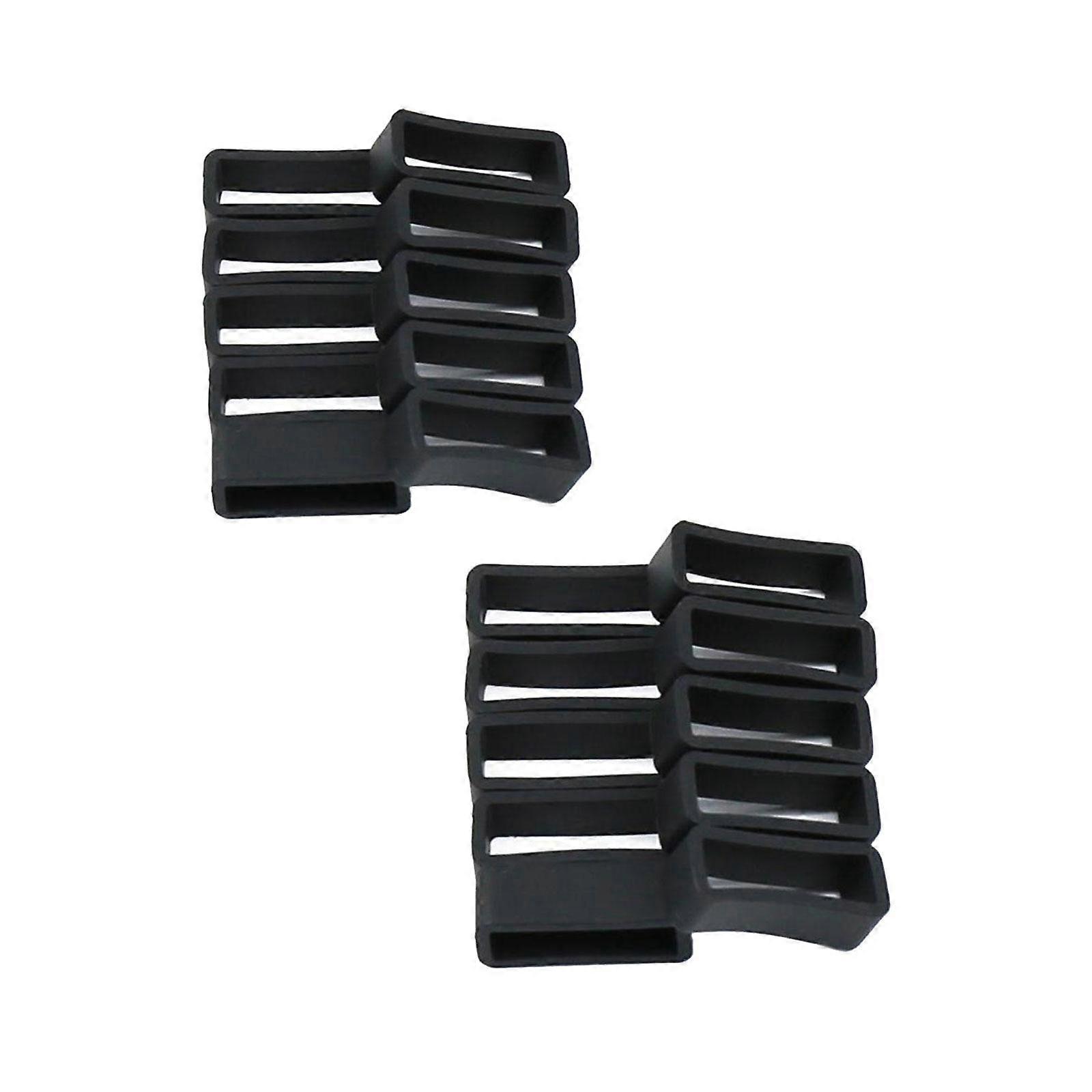 20pcs Bracelet de remplacement en caoutchouc Boucles de sangle Montre Sangle Gardien Retainer