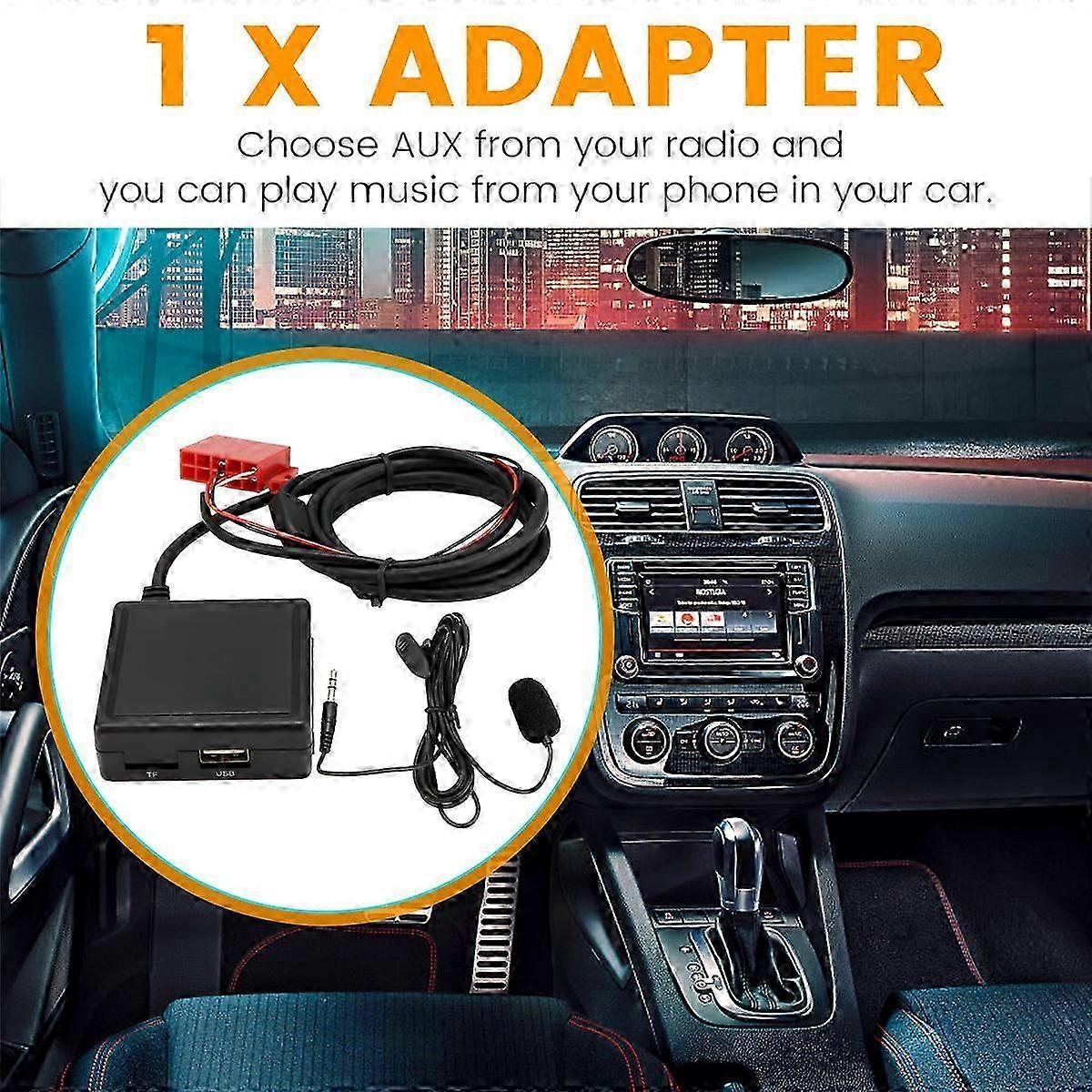 150 cm Bluetooth-sovitin Handfree-USB Auxille