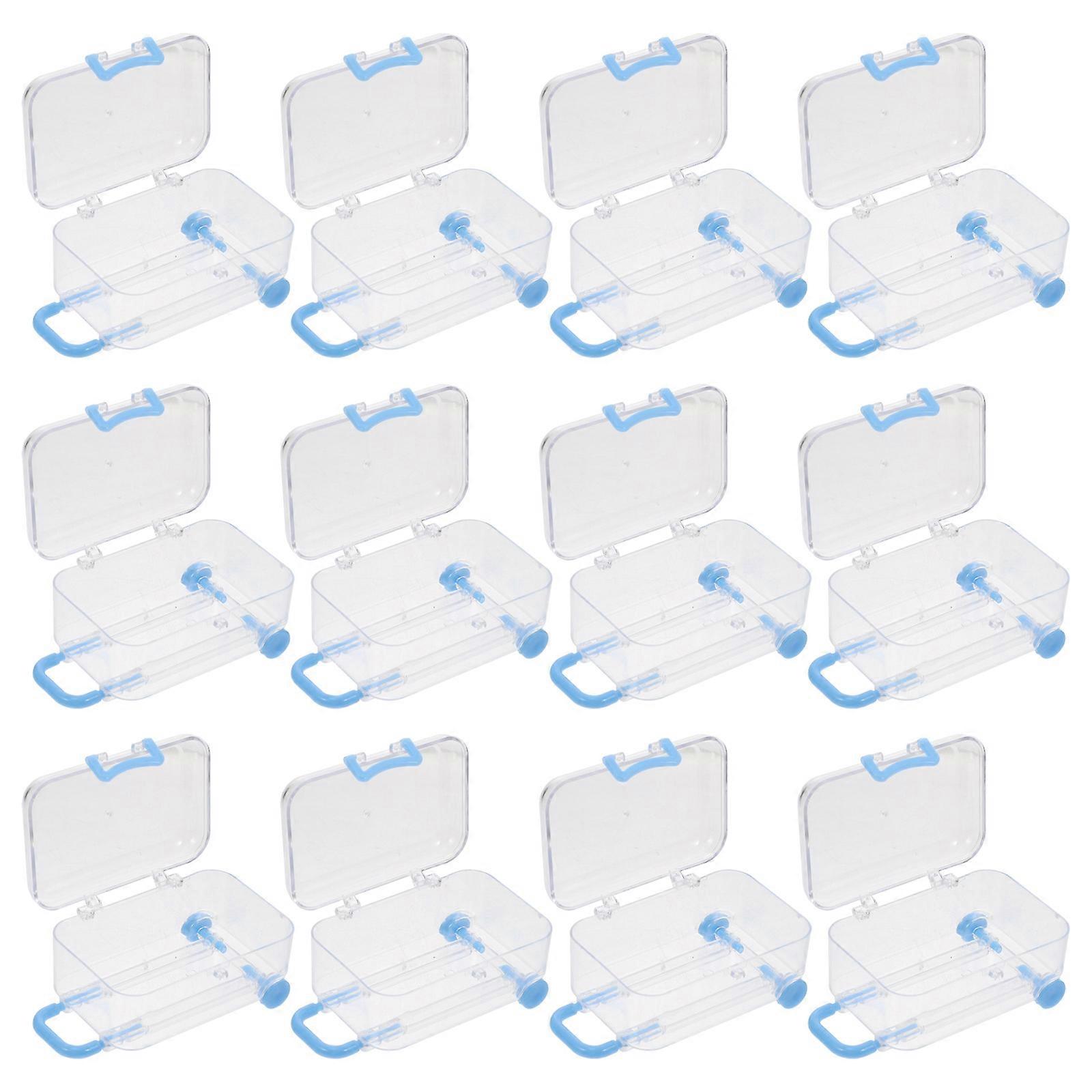 Blue Material Wedding Candy Box for Storage Use Elegant Fashionable Design 12pcs