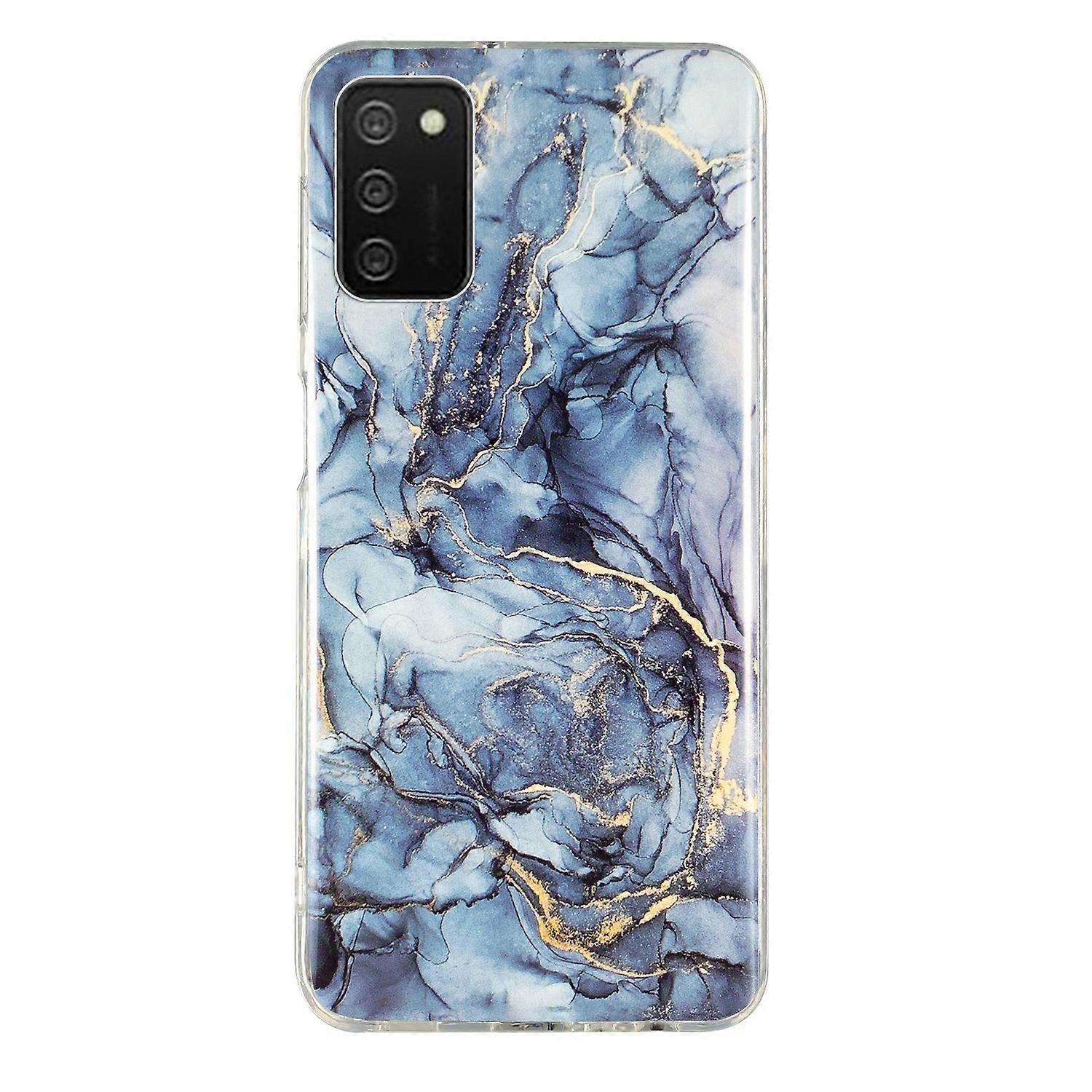 For Samsung Galaxy A02s IMD Marble Pattern TPU Phone Case