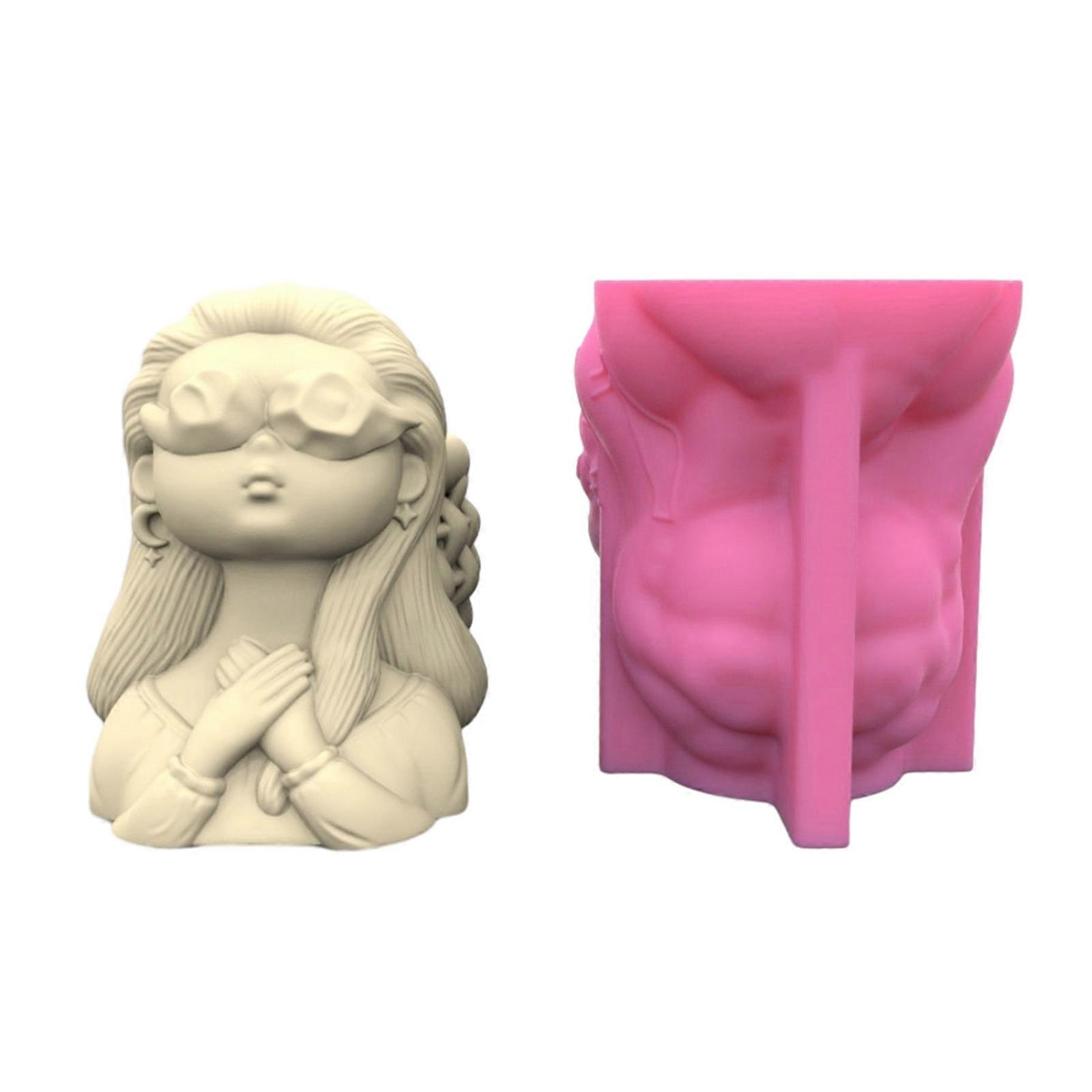 סוקולנטים עציץ שרף עובש סיליקון מתאים לגן DIY גן בטון עציץ פמוט מחזיק מלאכת יד עיצוב הבית צבעוני