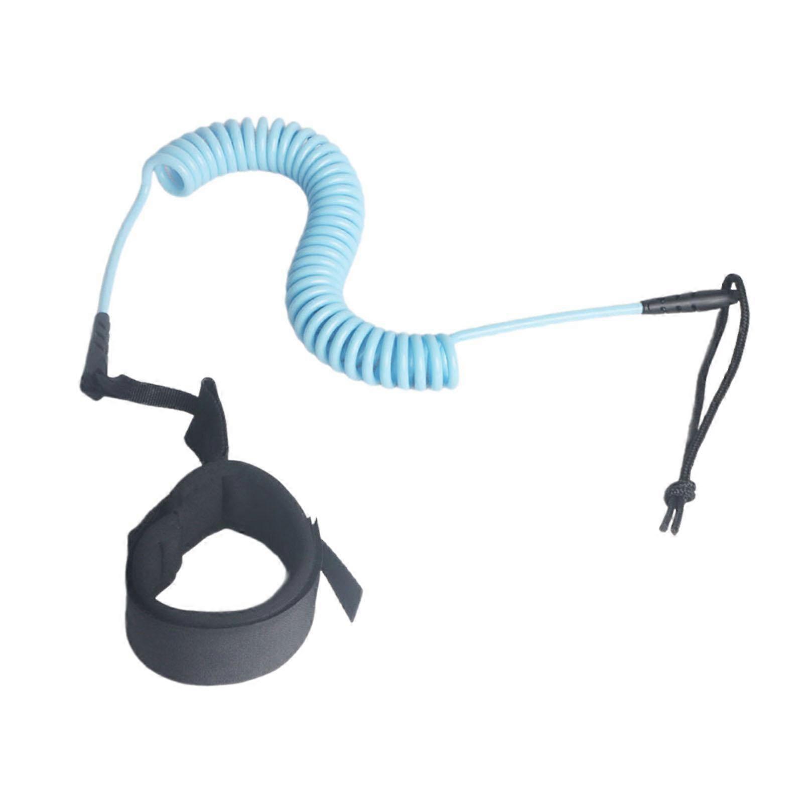 Coiled Surfboard Leash Surf Board Leashes Adjustable Comfortable Cuff Elastic