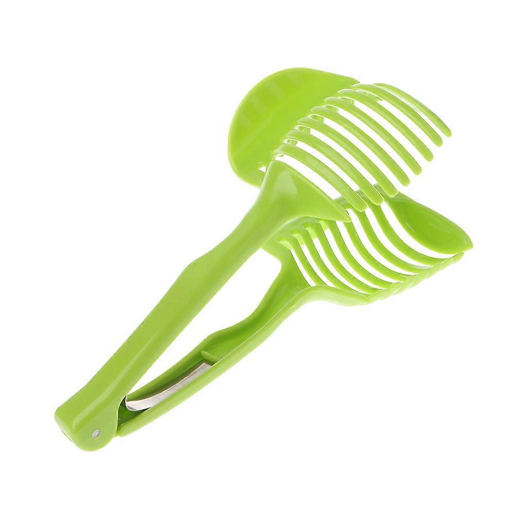 1Pc Multifunctional Tomato Slicer Handheld Round Slicer Fruit Vegetable Cutter Red
