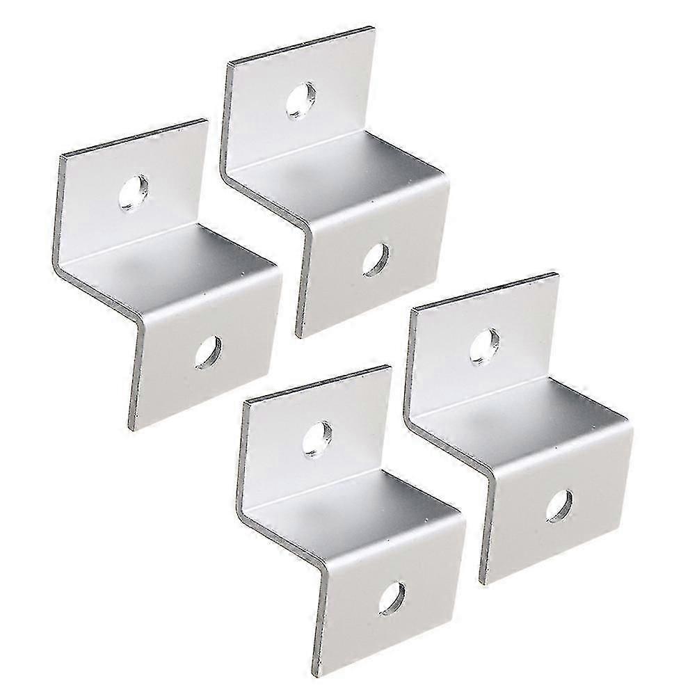8pc Solar Panel Roof Mounting Z-bracket With Nuts And Bolts For Rv Boat Roof Wall And Other Off Gird Roof Installation