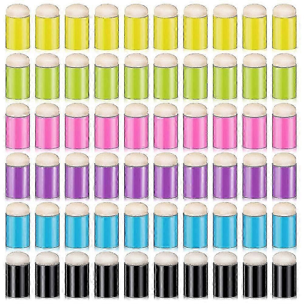 60 Fine Sponge Daubers Set for Art, Ink, and Craft Projects