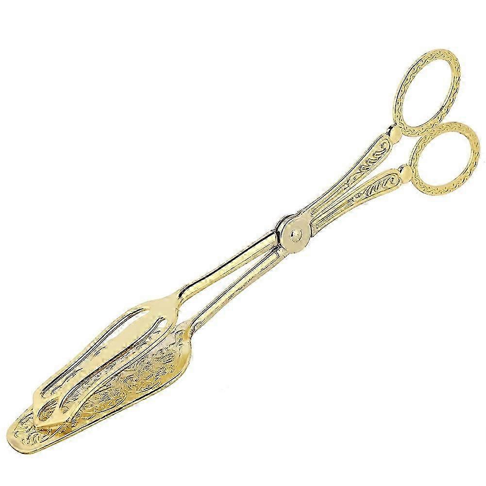Golden Buffet Tongs - Salad and Cake Serving Clips (Single Unit)