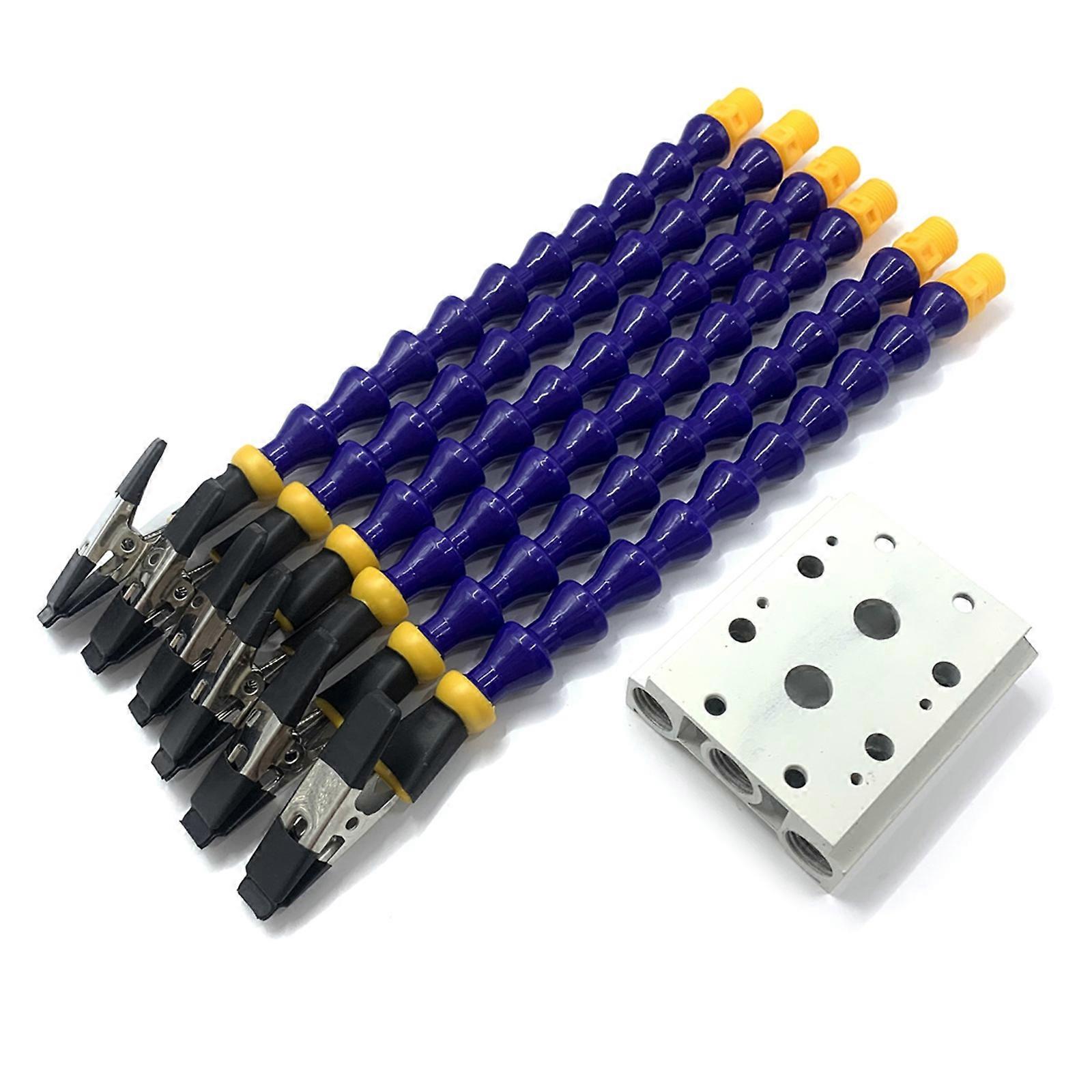 Heavy Metal Base Soldering Aid Third Hand Tool with 2/4/6 Gooseneck Arms Insulated Clips for Secure Work for DIY Project