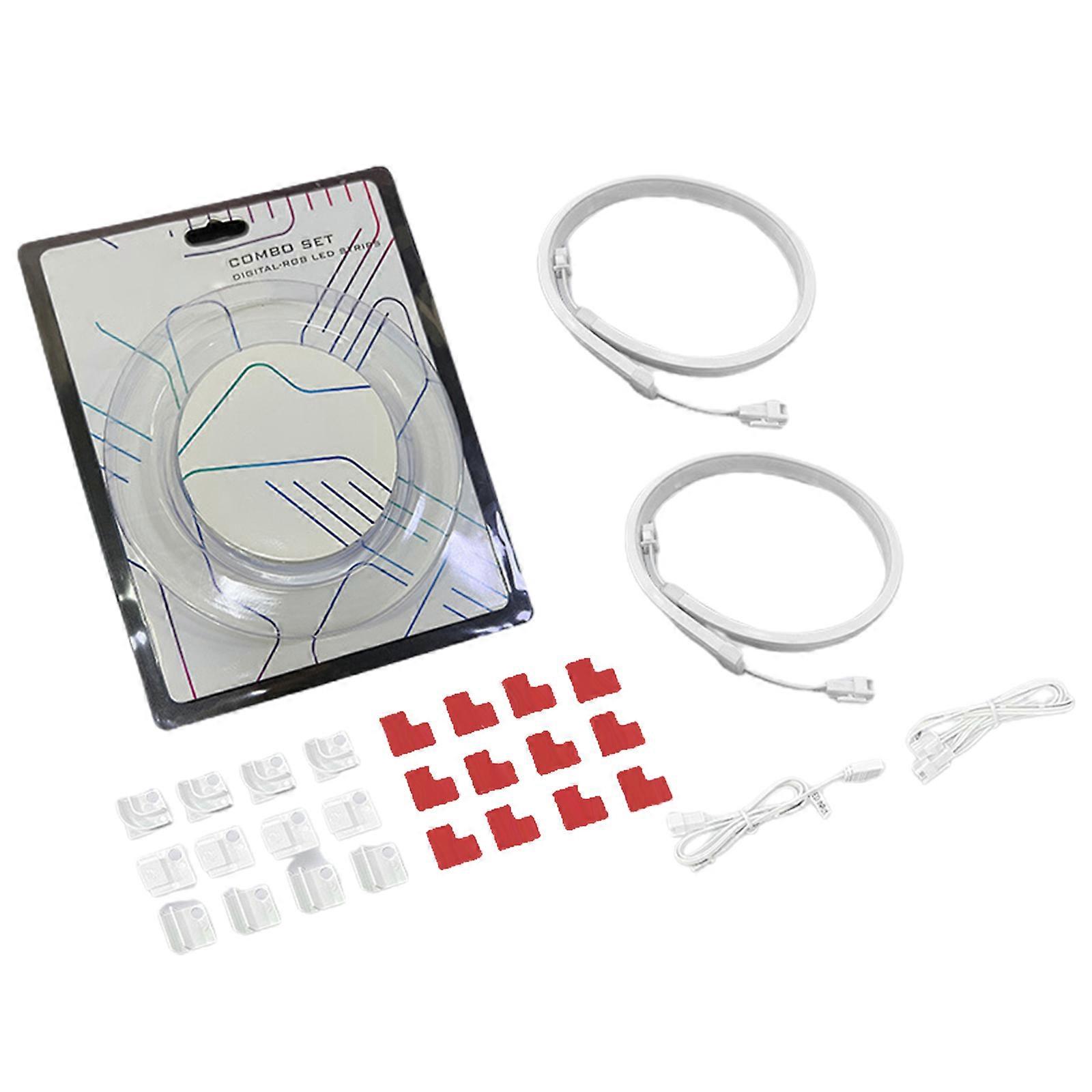 Adressierbarer RGB PC LED-Streifen ARGB Strip Flexible Montage Upgrade RGB LED-Streifen für Desktop-Computergehäuse Dekor