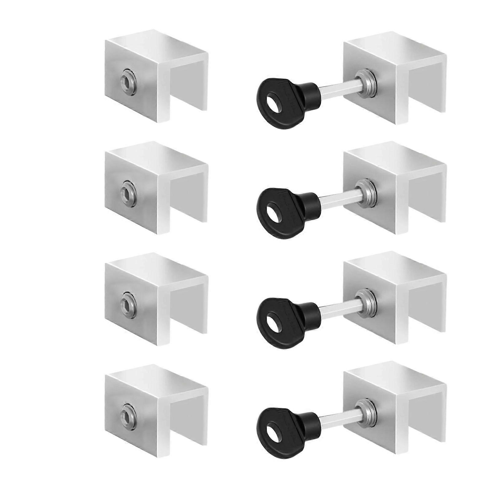 Sliding Window Lock with Key Aluminum Alloy Window Door Stoppers Adjustable Security Window Lock Easy to Install