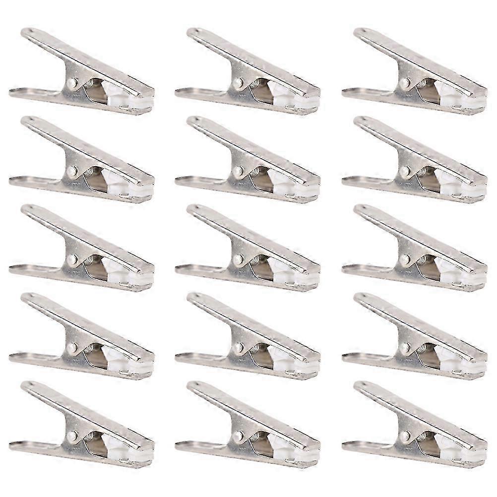 24 Pcs Stainless Steel Clothes Hanger Clips, Multipurpose Laundry & Drying Clips (Silver)