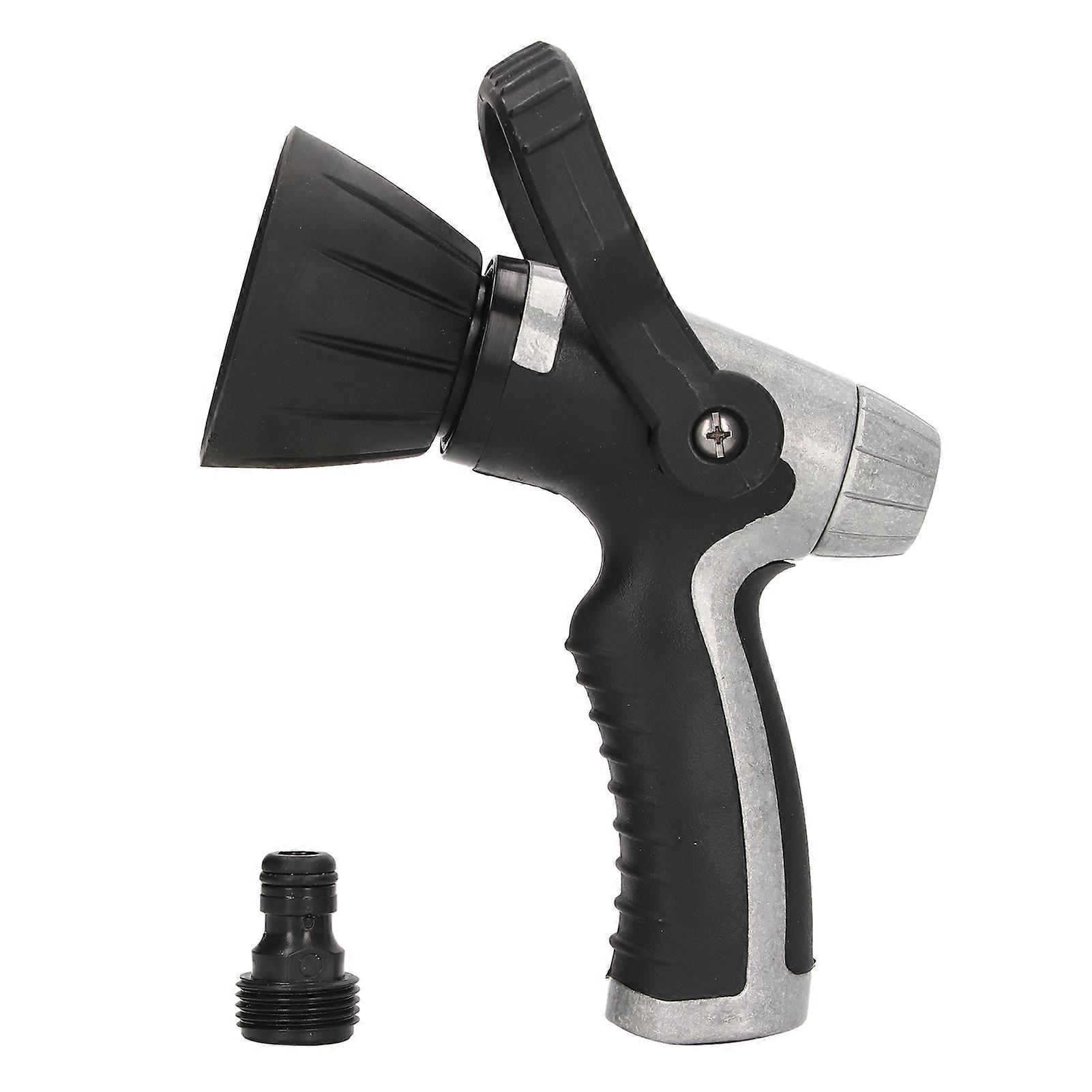 Adjustable Garden Hose Nozzle, 360 Degree Rotation, Ergonomic High Pressure Water Sprayer with Large Locking Handle