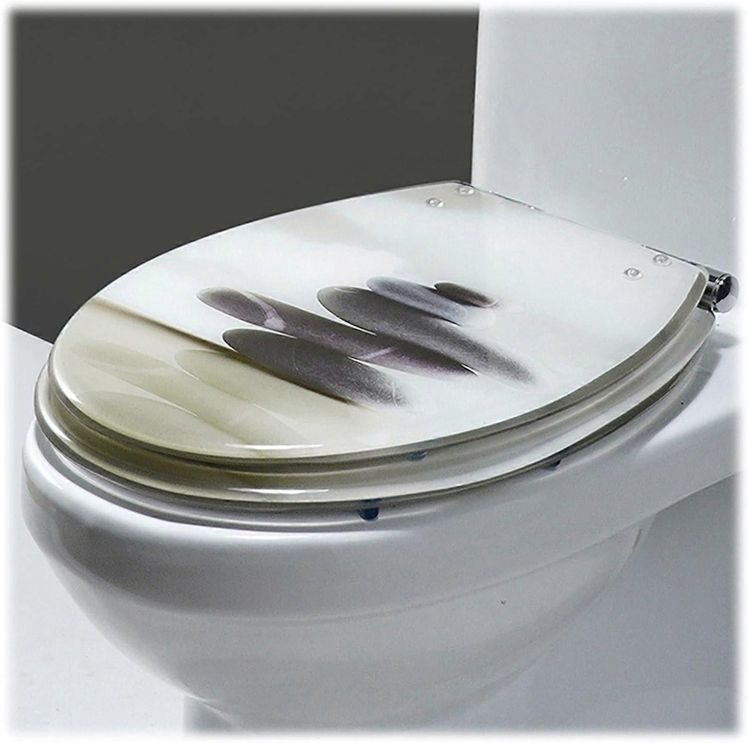 Toilleten Quick Release Soft Close Toilet Lid Oval Eco Friendly Resin Seat