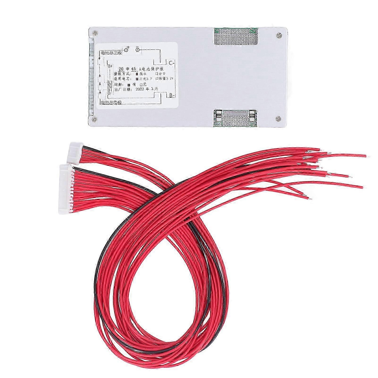 20S Lithium Battery Protection Board Overcurrent Short Circuit Overcharge Protection Module