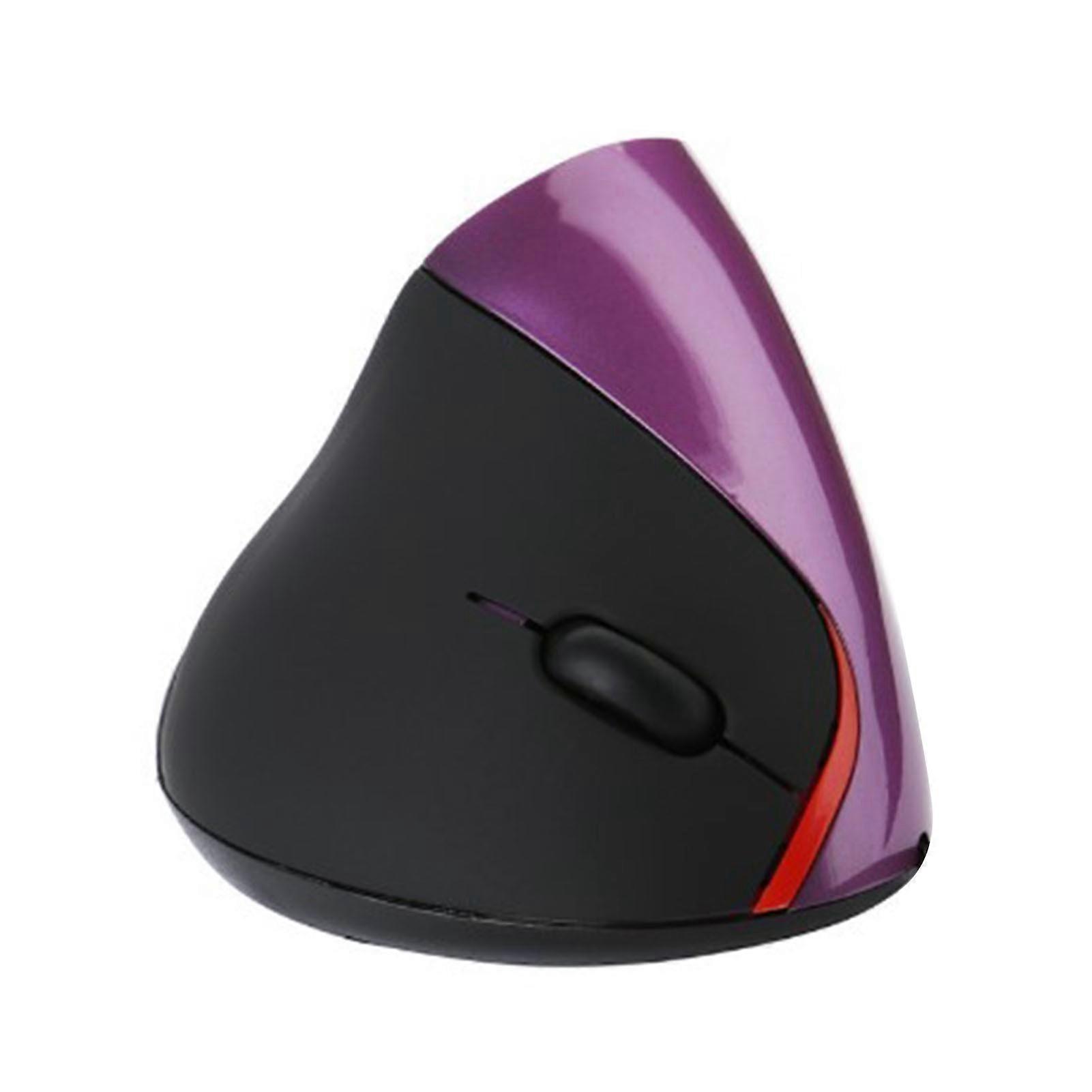 Ergonomic Wired Optical Mouse with Wrist Support, Vertical Desktop Mouse with 1.5m Cable, for Laptop, PC, Desktop, Purple