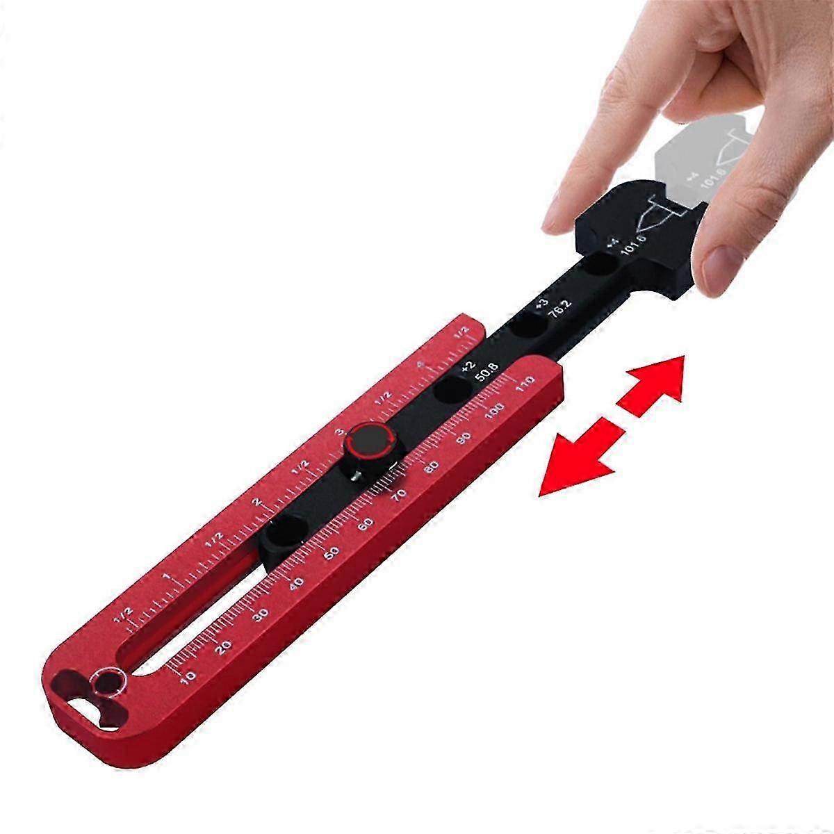 Woodworking Drawing Compass Circular Drawing Tool Circle Scriber - Metric/Inch Adjustable Round Mar