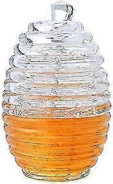 265ml Classic Honey Jar for Safe Honey Dispensing with Spoon, Ideal for Storing and Distributing Sweet Natural Syrup