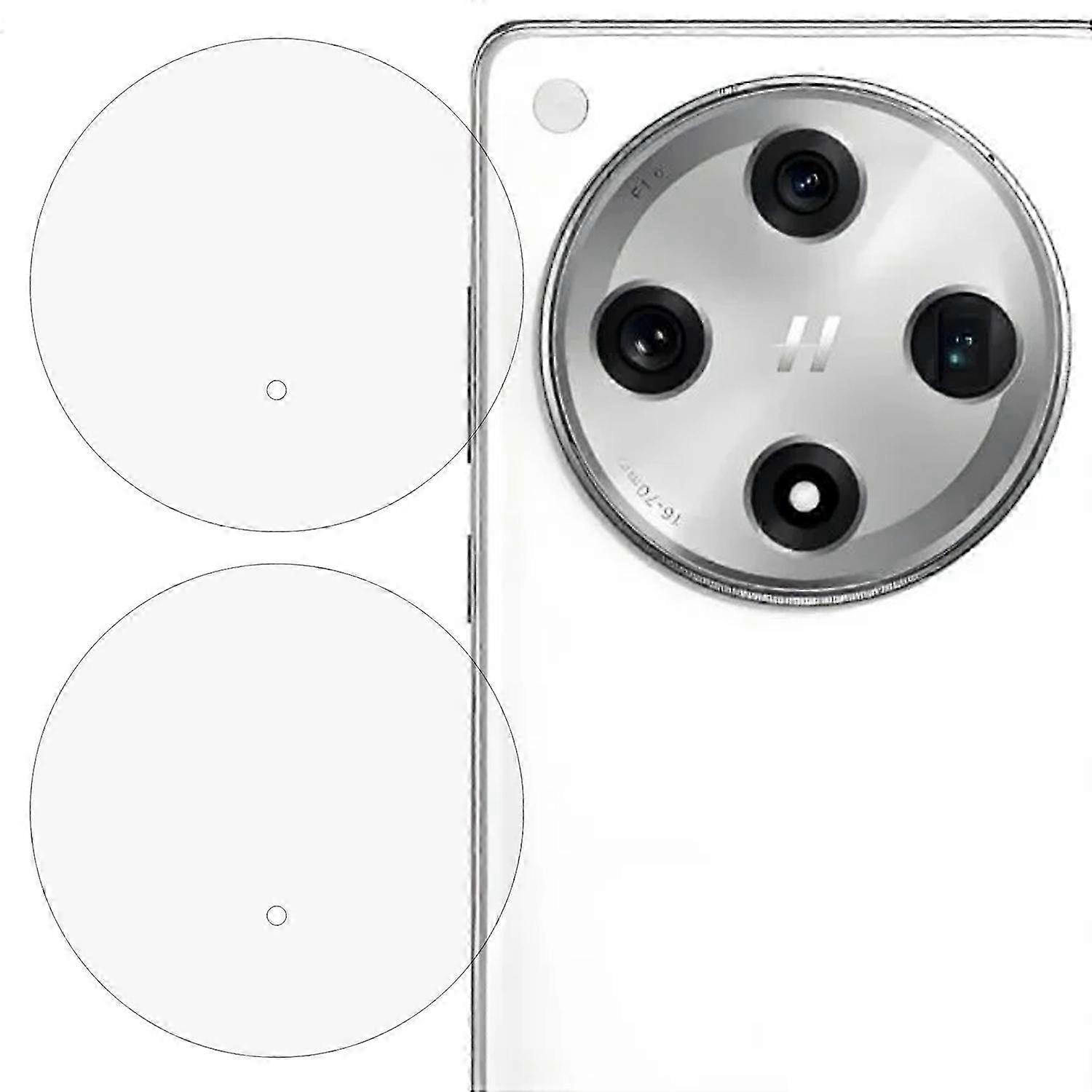 2PCS Compatible with Certain Brand Find X8 5G Camera Lens Protector 2.5D Tempered Glass Lens Film
