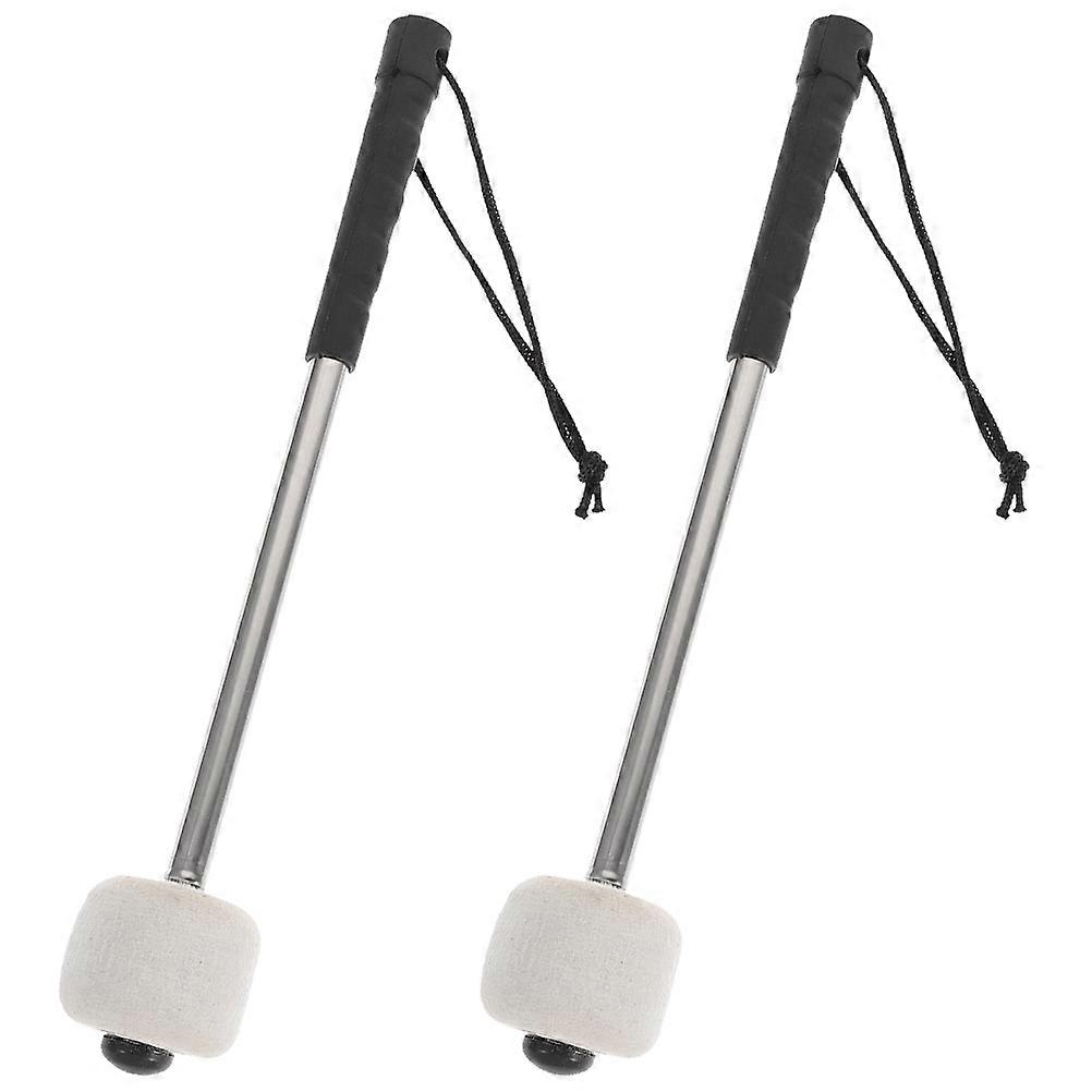 Bass Drumstick Mallets with Felt Heads   Ergonomic Non Slip Percussion Tools for Bass and Snare Drums   2pcs Set for Musicians and Bands
