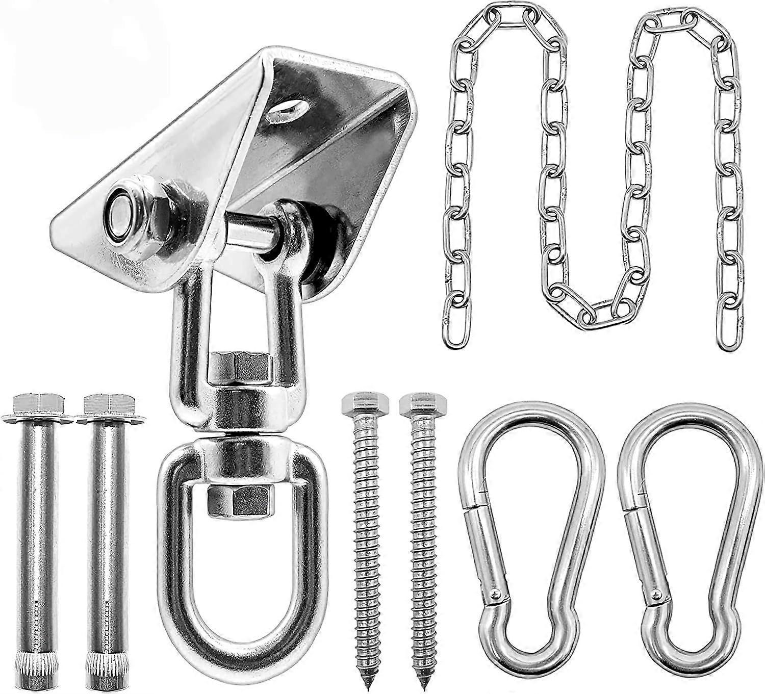 Hammock Hanging Kit with Swing Chain 39inch, 1000lbs Capacity Hanging Hooks Heavy Duty 360