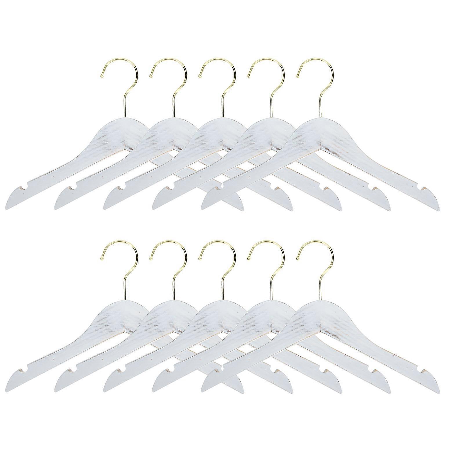 Here's a polished and professional product description based on your query:

 

**10pcs Non Slip Wooden Clothes Hangers – Sturdy Closet Organization