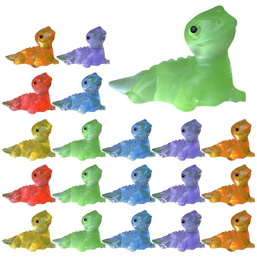 Miniature Lizard Figurine Home Or Garden Decorating Assorted Color Resin 24Pcs