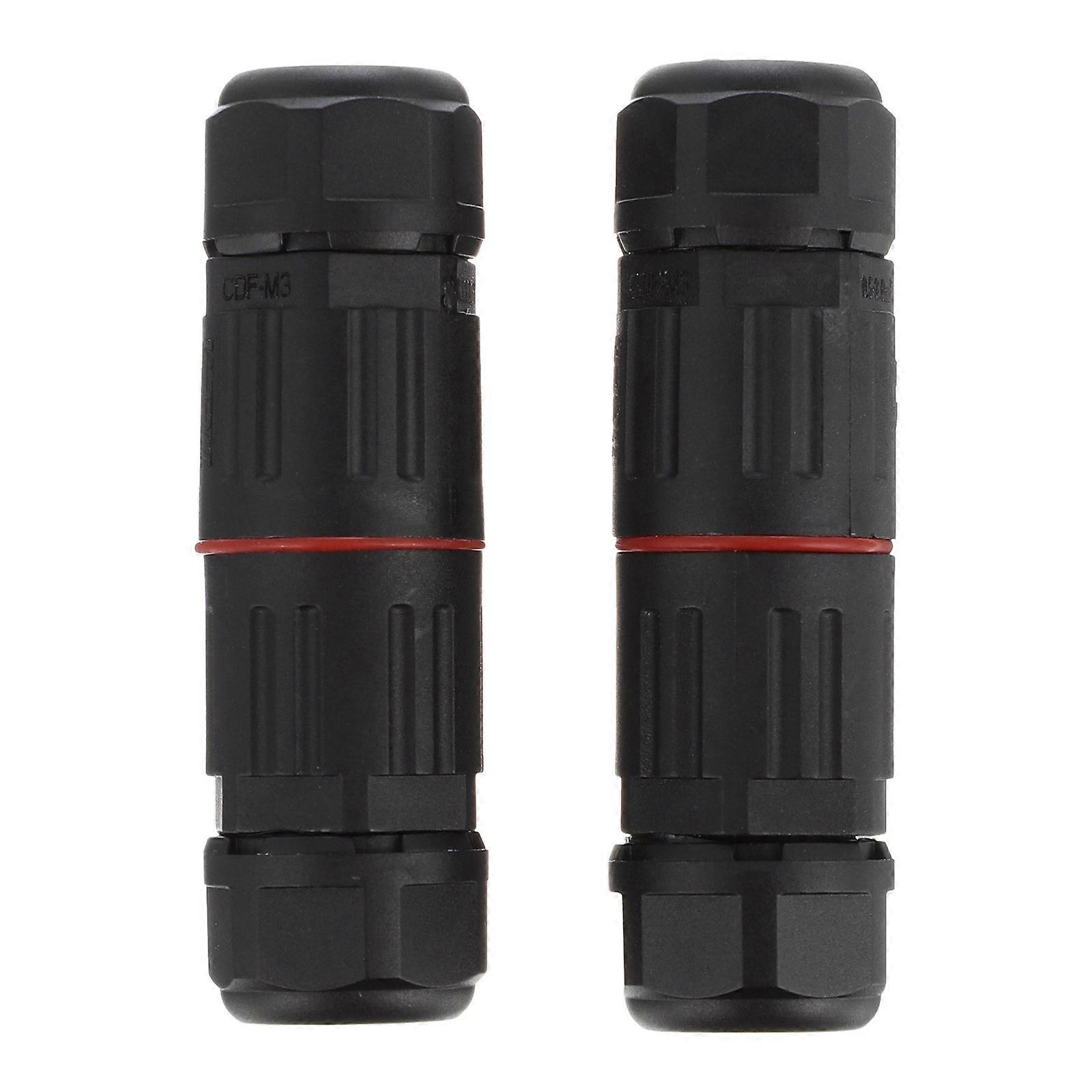 Compact Wire Connectors Waterproof Electric Wire Connectors Flame Retardancy For Outdoor Lighting PA 5.6X1.4cm 2Pcs