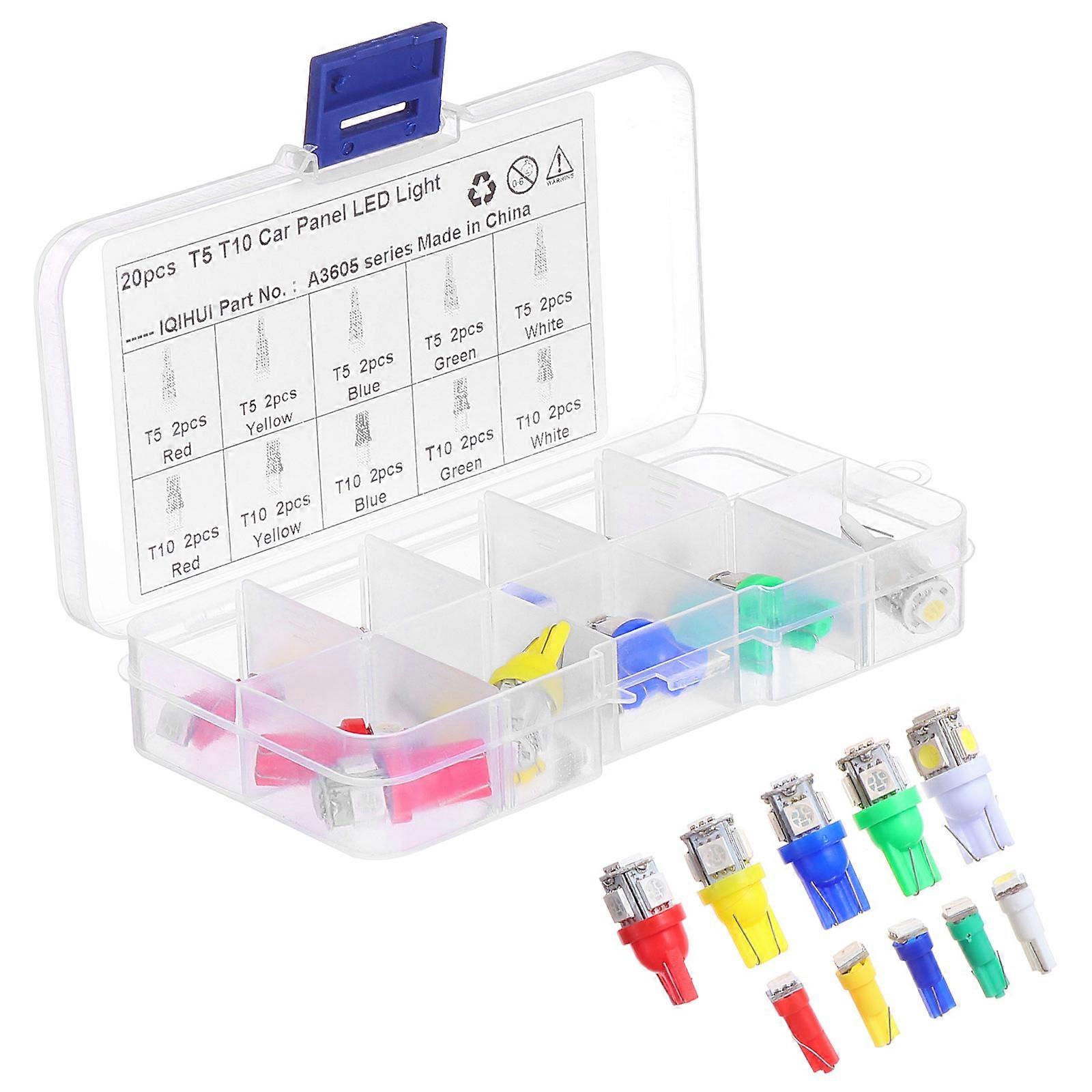 20 Pcs Mini Bulb Bulbs Instrument Panel Indicator Lights