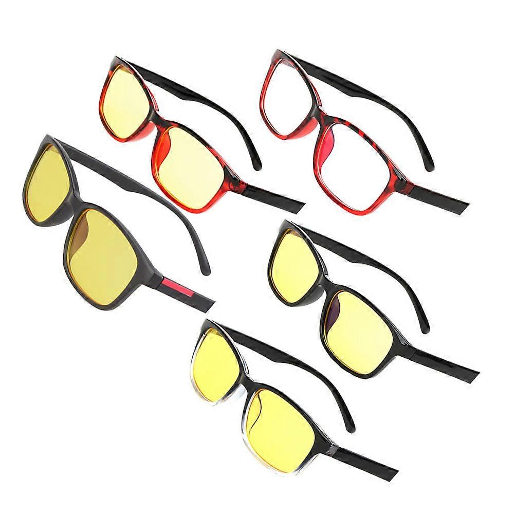 Protective Glasses Computer Eyeglasses For Women Men Anti Eye Fatigue 5 Pairs
