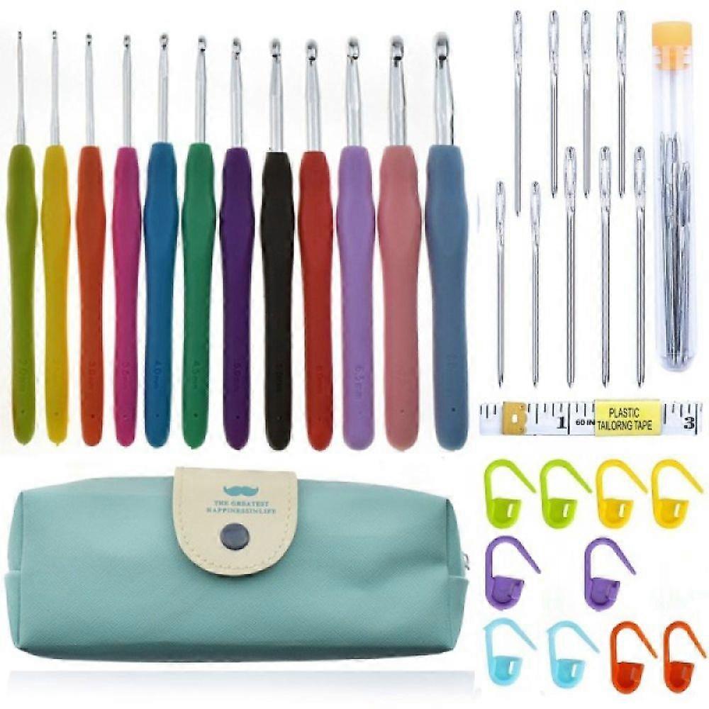 Crochet Hooks Set, 35 Pack Yarn Crochet Kit for Beginners