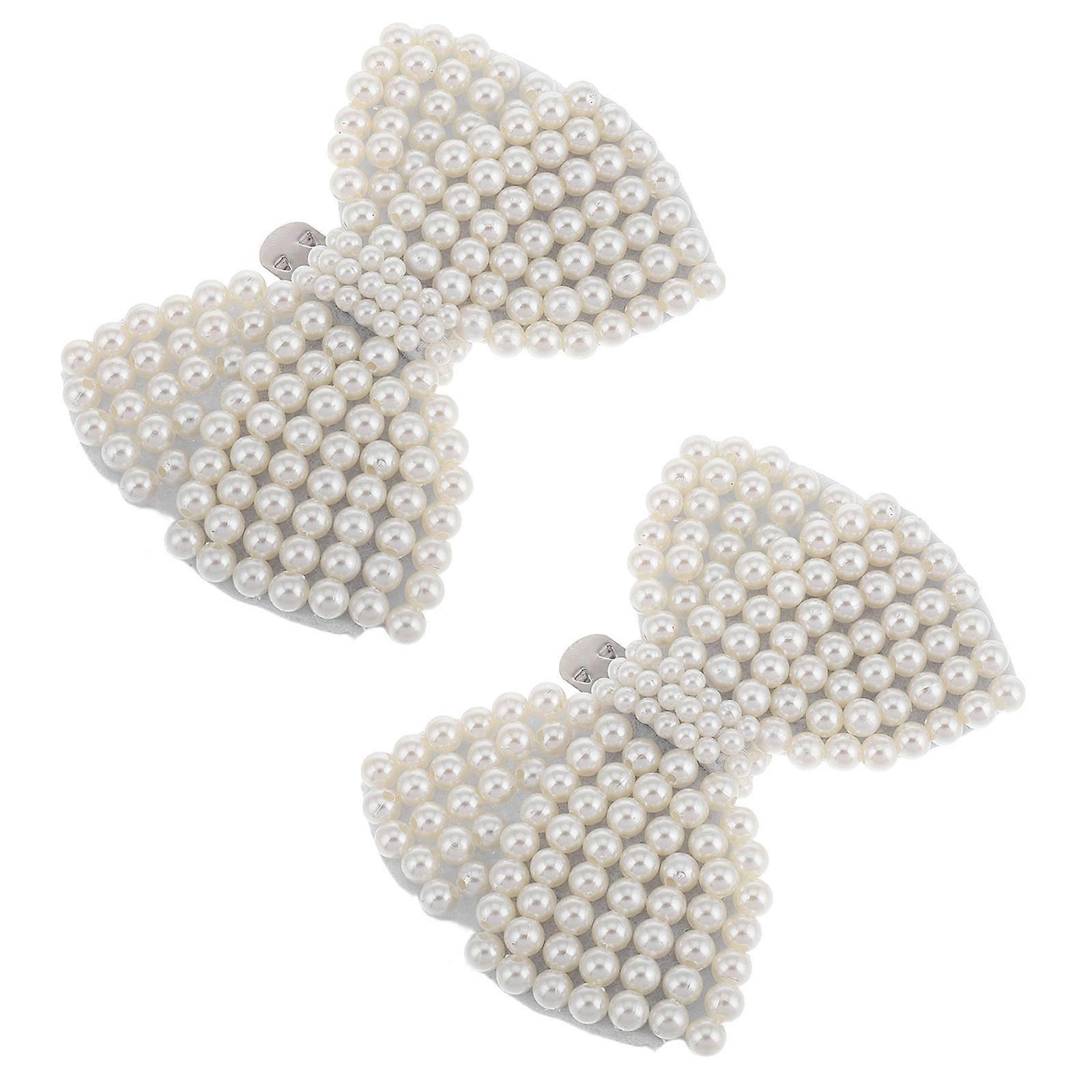 Elegant Shoe Buckle Removable Bow Shape Versatile Use For Women Shoe Accessories 2Pcs