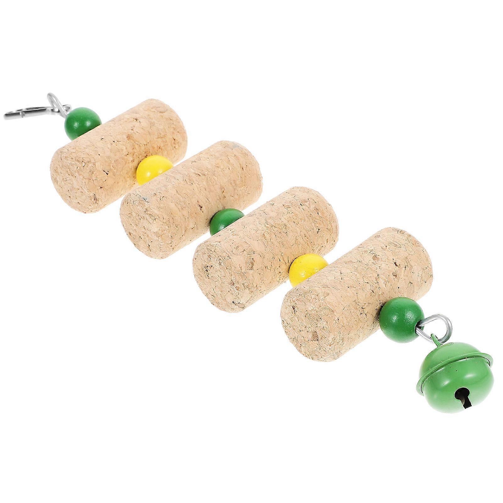 Parrot Chew Foraging Toy for Cage Enrichment – Hanging Bird Plaything to Keep Pet Birds Busy and Entertained