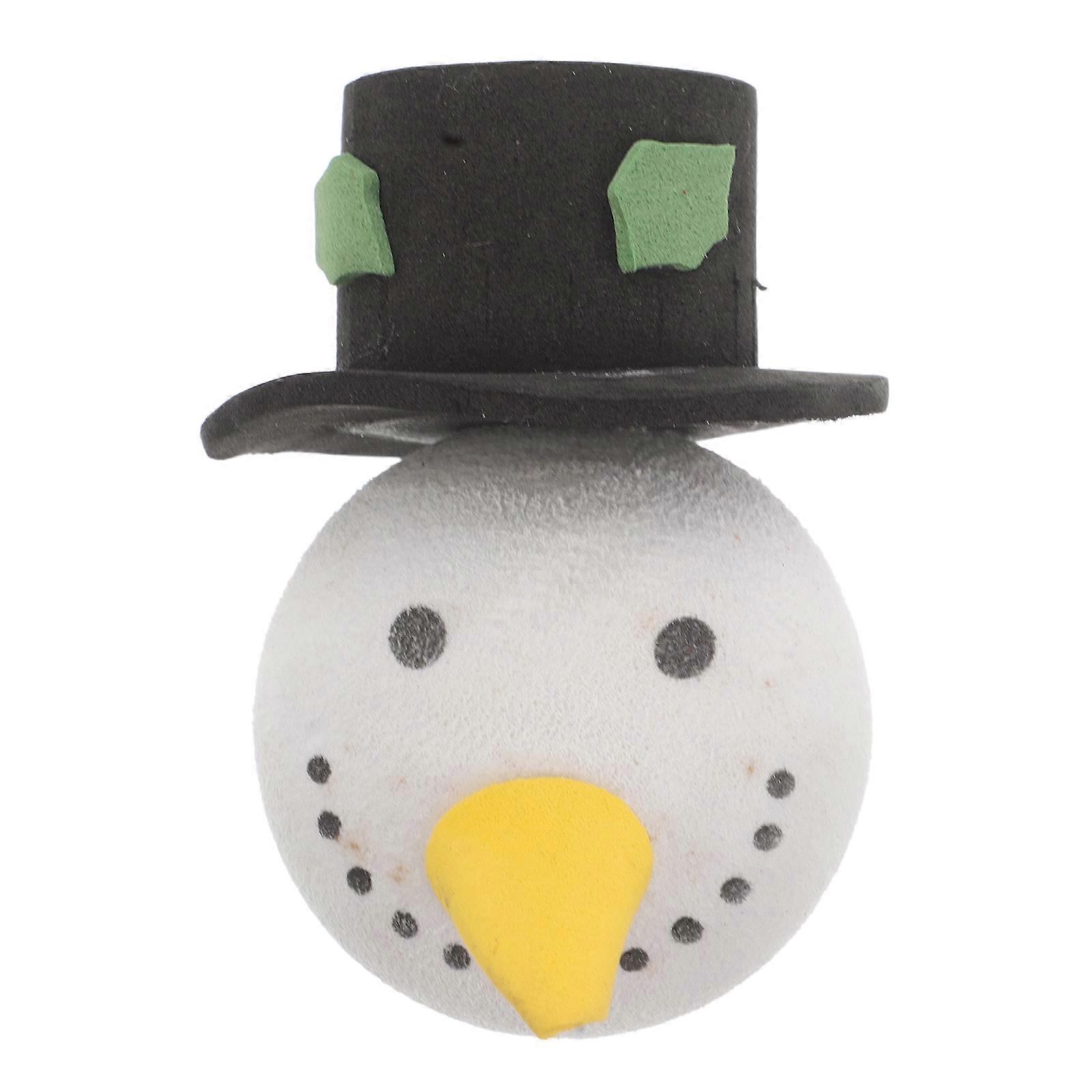 Snowman Car Antenna Topper Stylish Vehicle Accessory Durable EVA Material Easy Installation Broad Compatibility Enhanced Signal Reception Fun Car