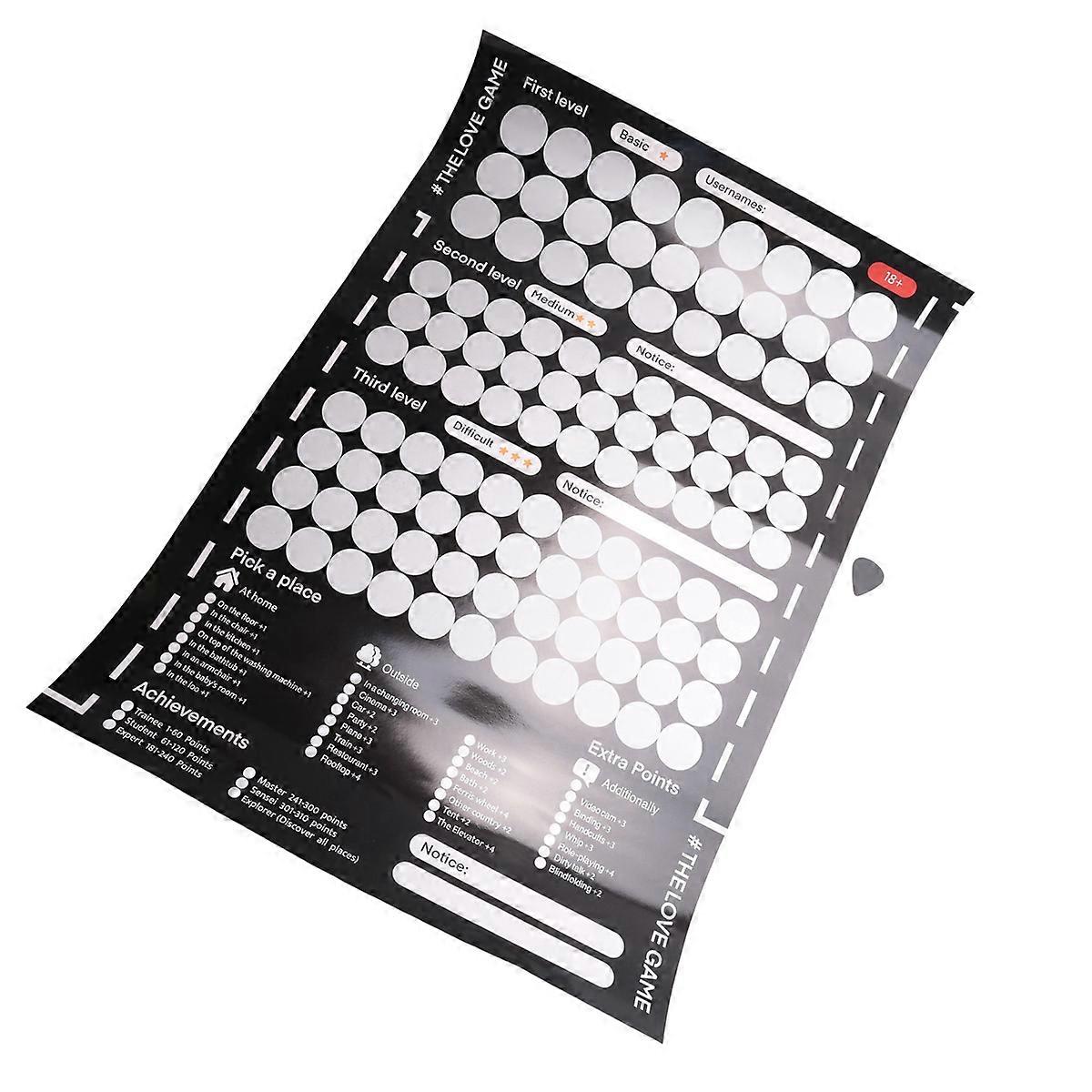  Game Scratch Off Poster Game for Couples