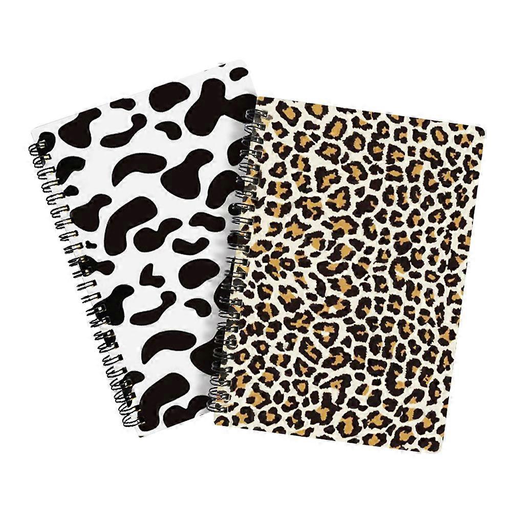 Assorted Color Note Pad Coil Notepads for Schedule Planning 2Pcs Set