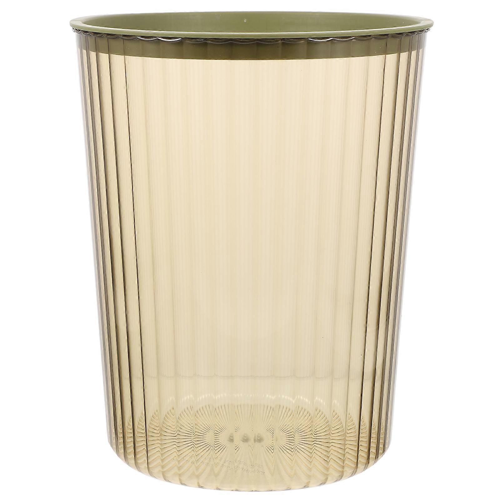 Bedside Trash Can Waste Storage Basket Nordic Style Round For Home And Office 1Pack